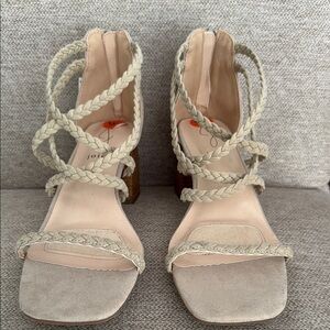 Joie Beige Suede Sandals